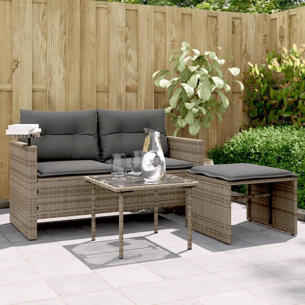 VidaXL Gartensofagarnitur poly-rattan  