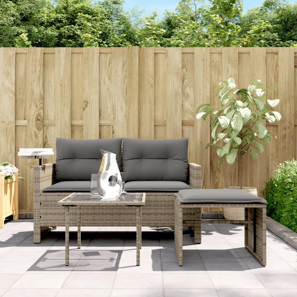 VidaXL Gartensofagarnitur poly-rattan  