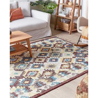 Beliani Tapis en Jute Boho FENER  