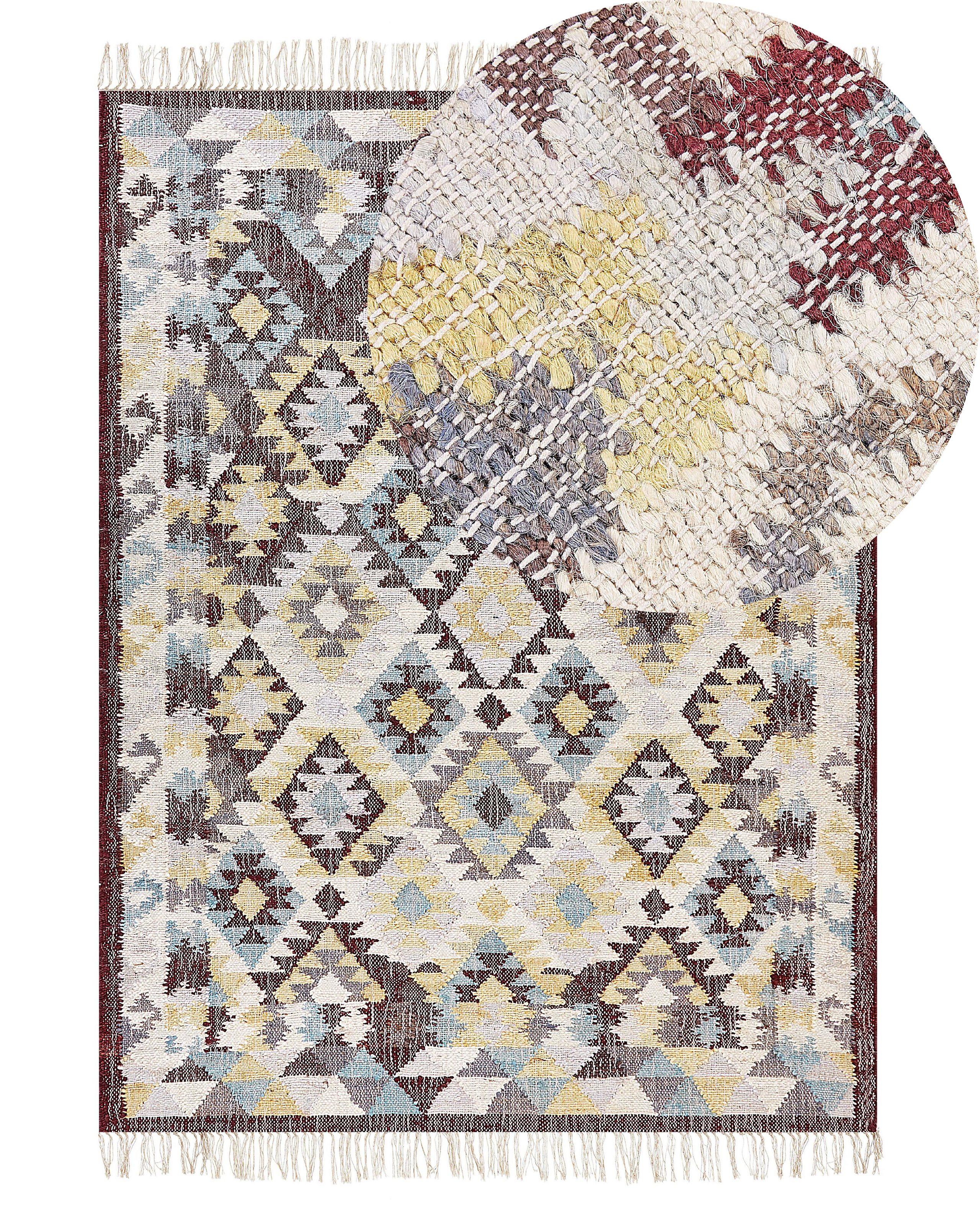 Beliani Tapis en Jute Boho FENER  