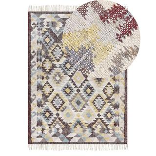 Beliani Tapis en Jute Boho FENER  