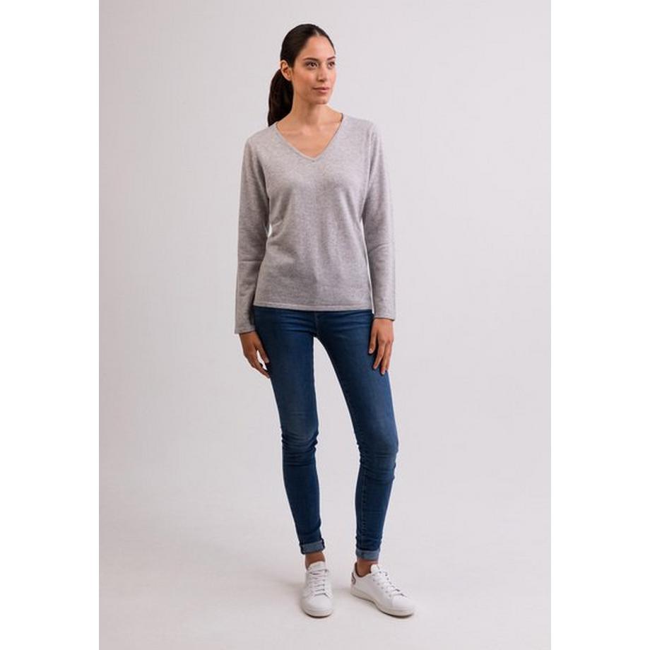 CASH-MERE.CH Kaschmir V-Ausschnitt Pullover  