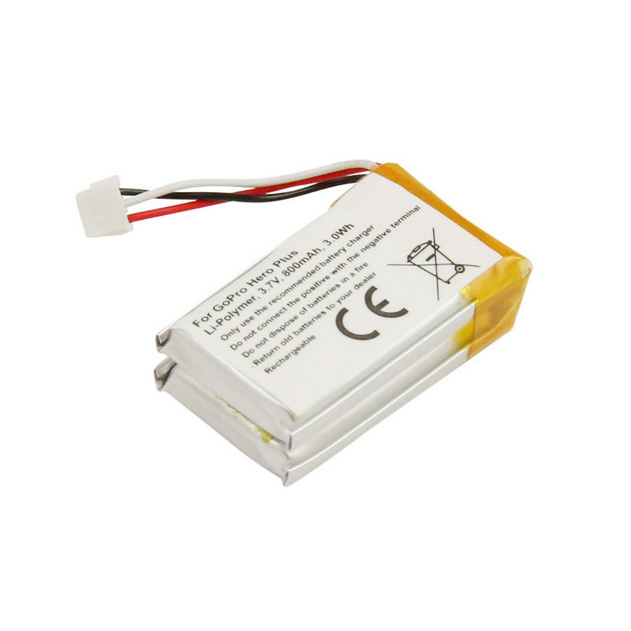 Batteria per fotocamera GoPro Hero Plus Li polymer 3. 7V 800mAh 3.0Wh