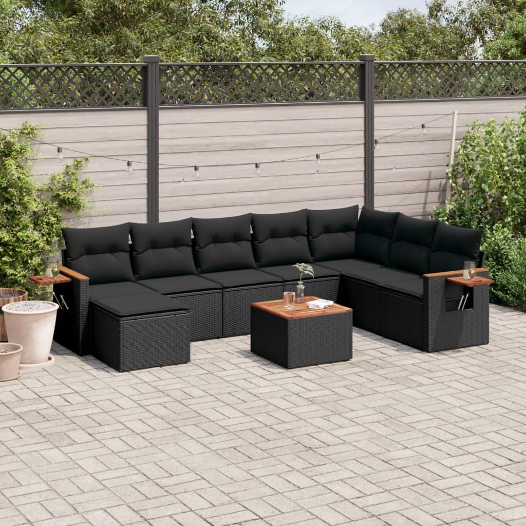 VidaXL set divano da giardino Polirattan  