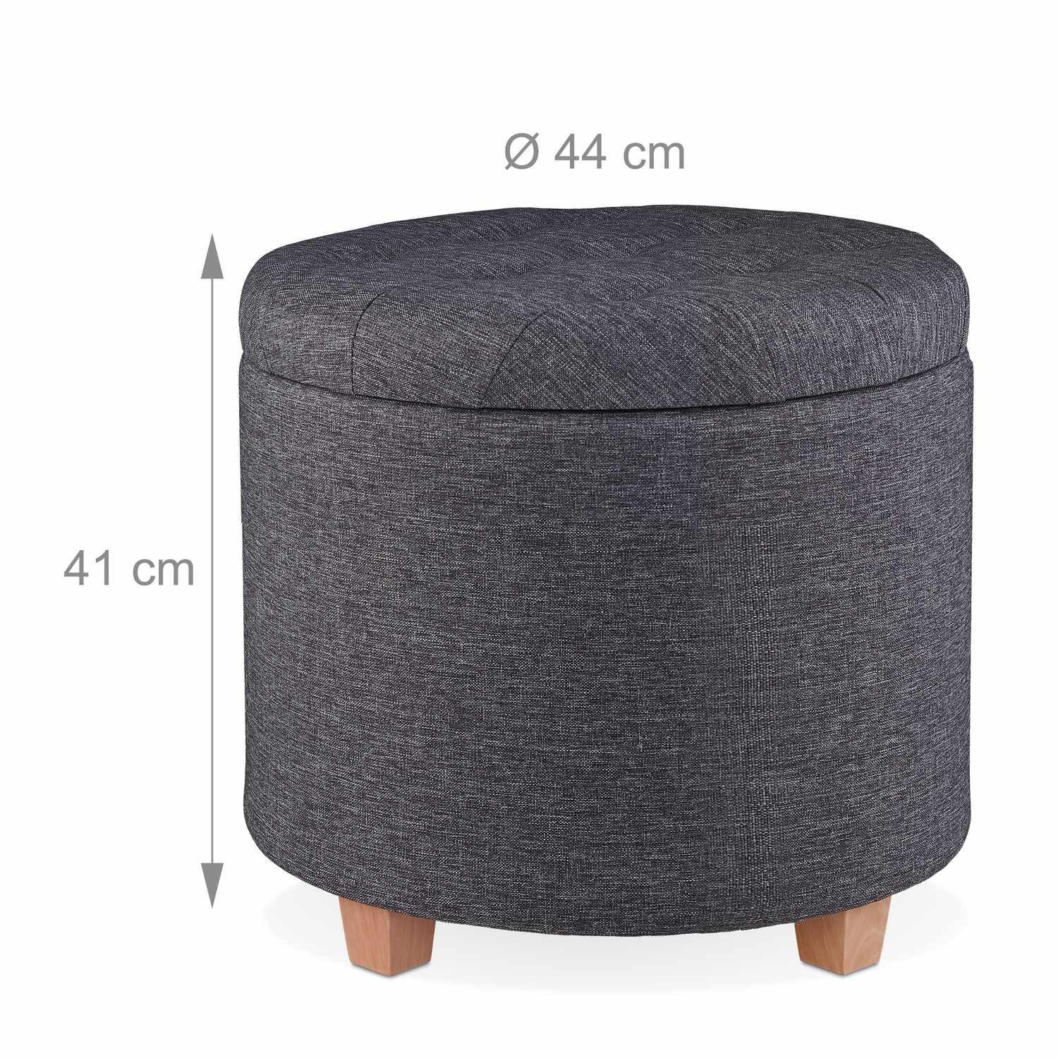 B2X Tabouret rond avec espace de rangement  