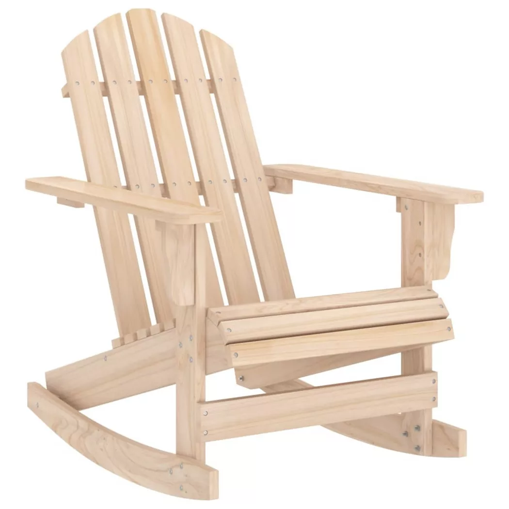 VidaXL - Chaise à bascule de jardin bois, One Size, Marron