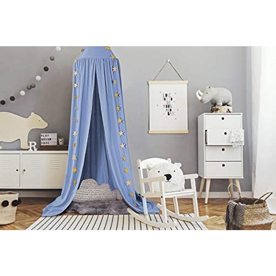 Activity-board Baldacchino Neonato Letto Camera Bambini Decorazione Cotone Zanzariera  