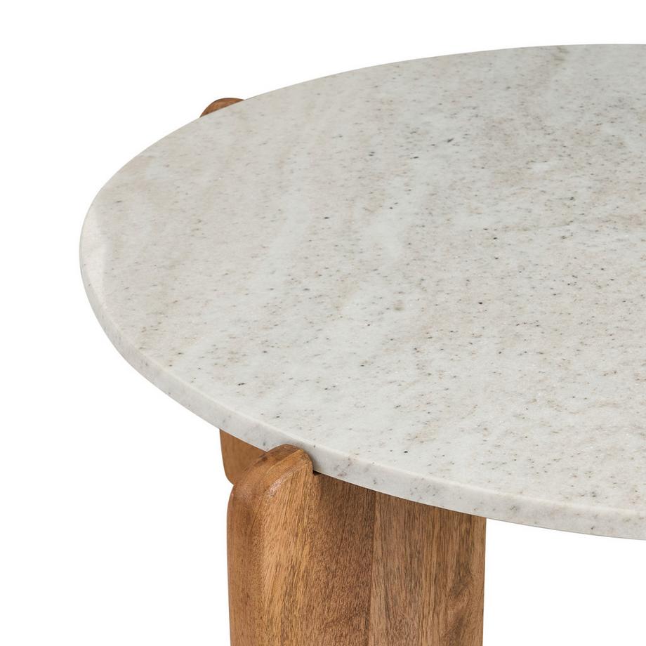 Beliani Couchtisch aus Marmor Modern LUNO  
