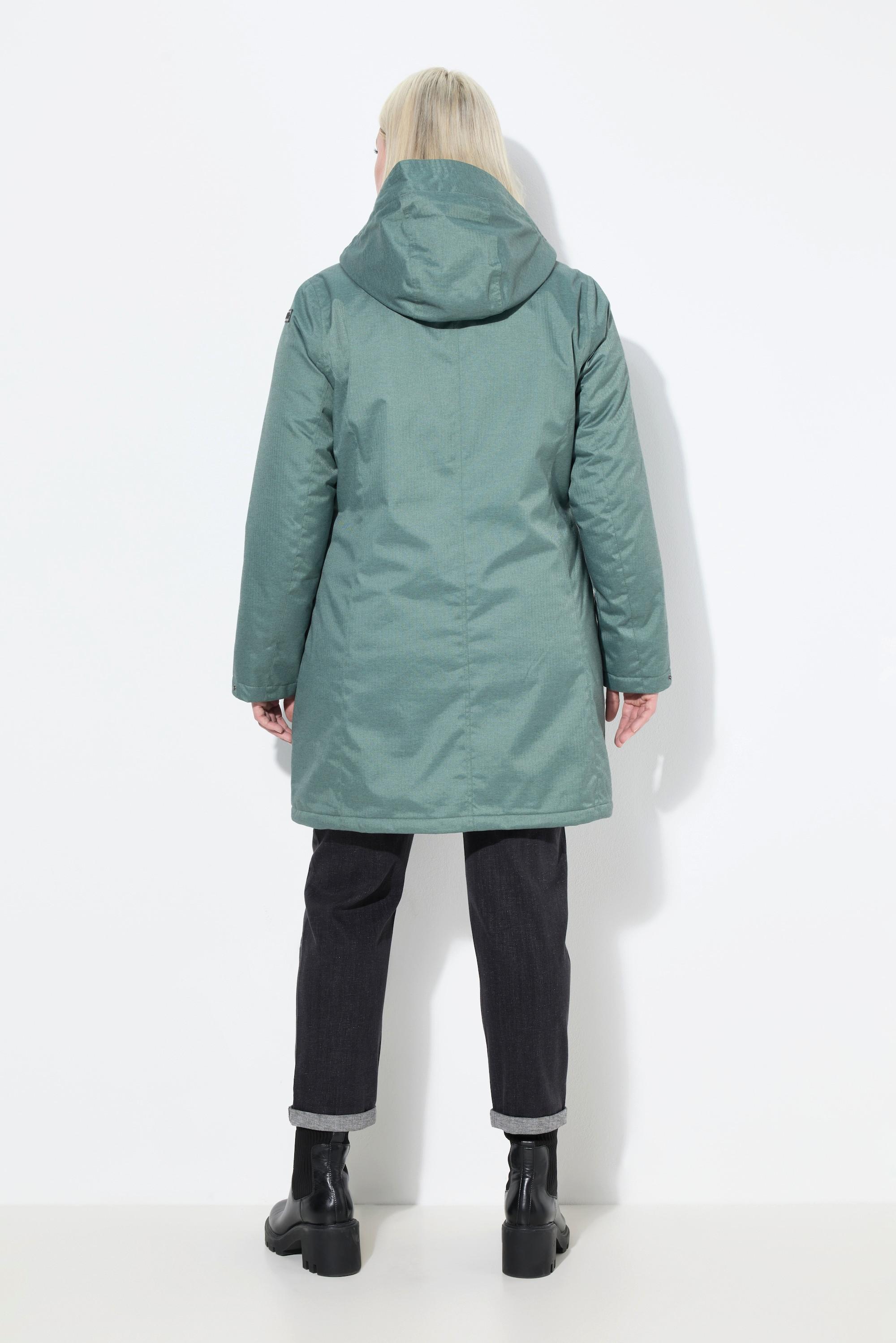 Ulla Popken Parka Outdoor Cappuccio Linea A Imbottito  