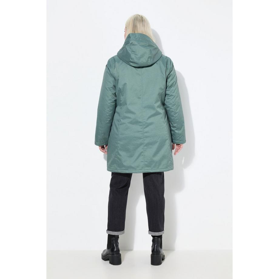Ulla Popken Parka Outdoor Capuche Ligne A Rembourré  