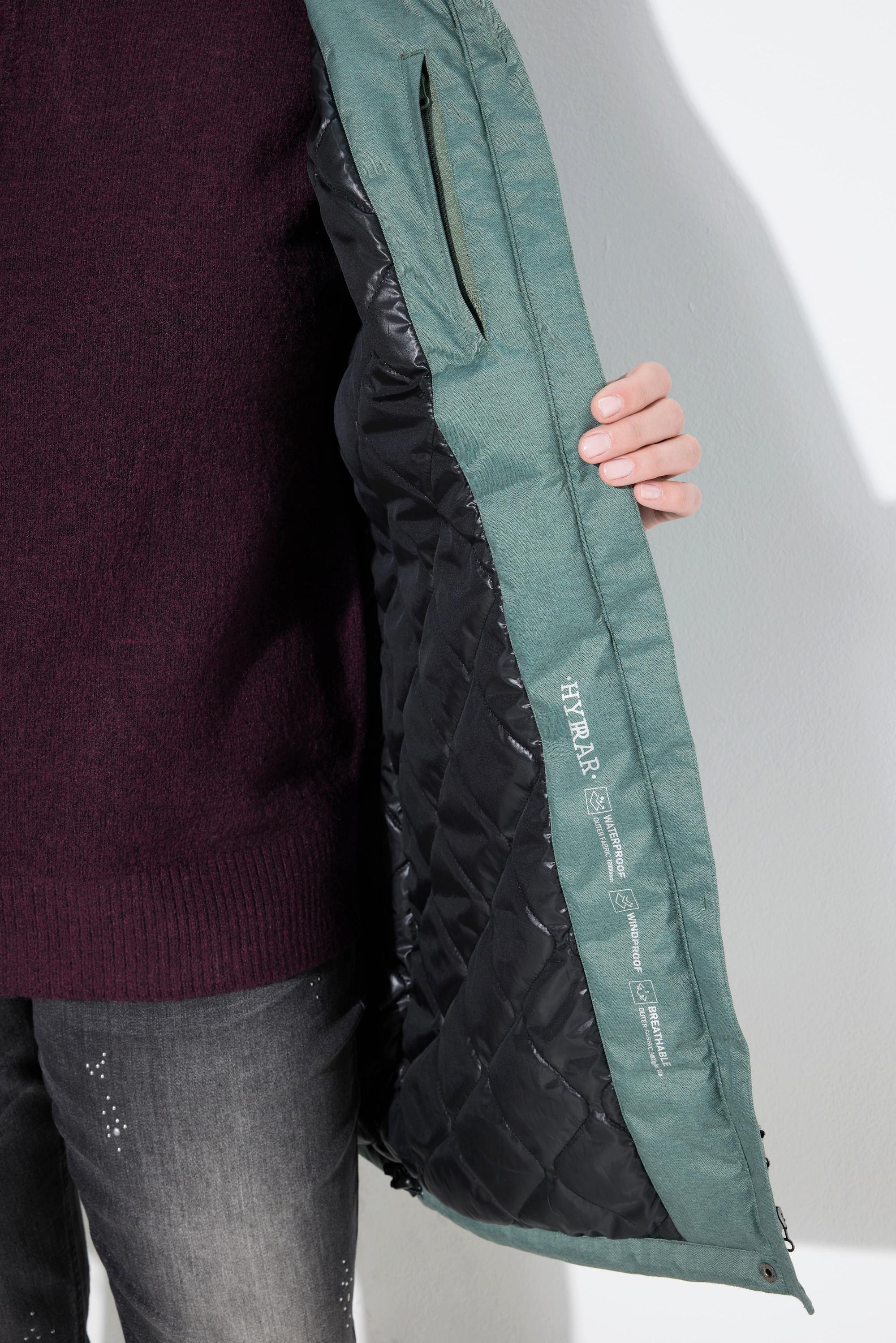 Ulla Popken Parka Outdoor Cappuccio Linea A Imbottito  