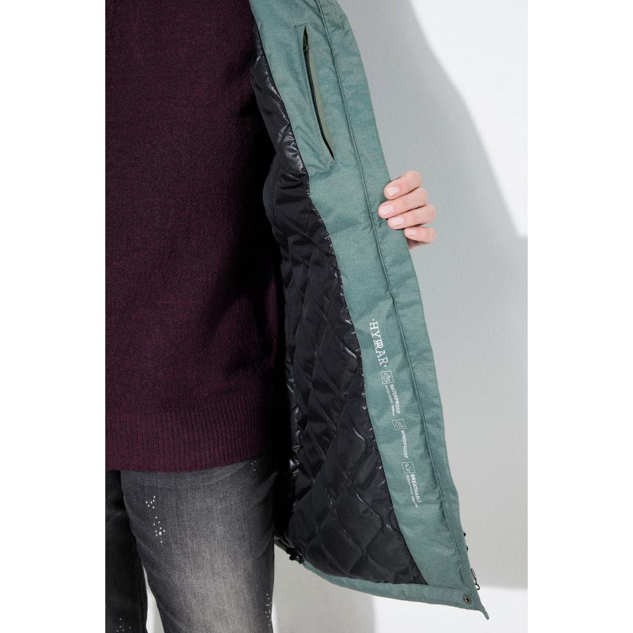 Ulla Popken Parka Outdoor Capuche Ligne A Rembourré  