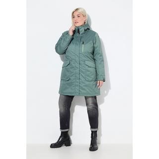 Ulla Popken Parka Outdoor Cappuccio Linea A Imbottito  
