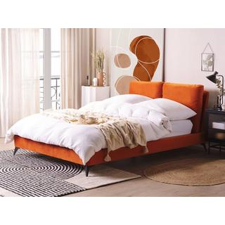 Beliani Bett mit Lattenrost aus Samtstoff Modern MELLE  