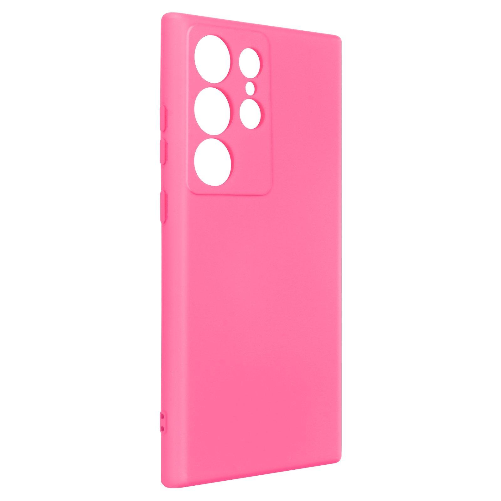 Avizar  Cover Galaxy S23 Ultra semirigida fucsia 