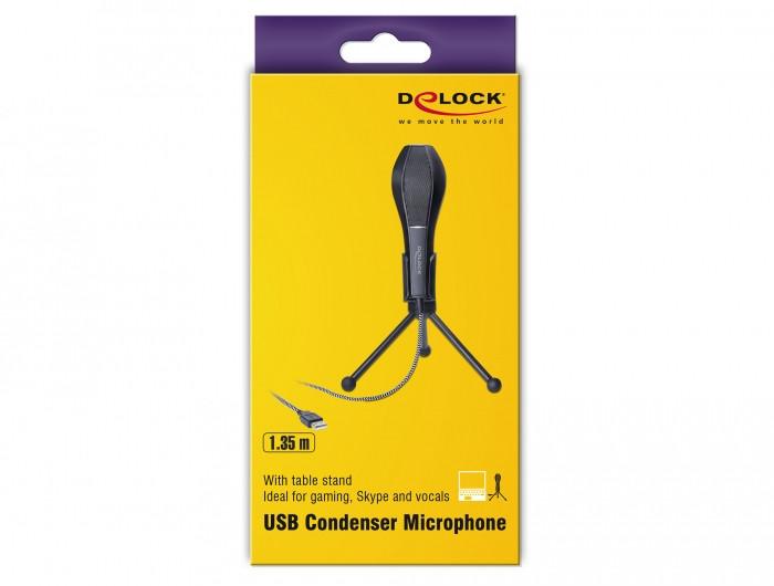 DeLock  DeLOCK 65939 microphone Noir Microphone de conférence 