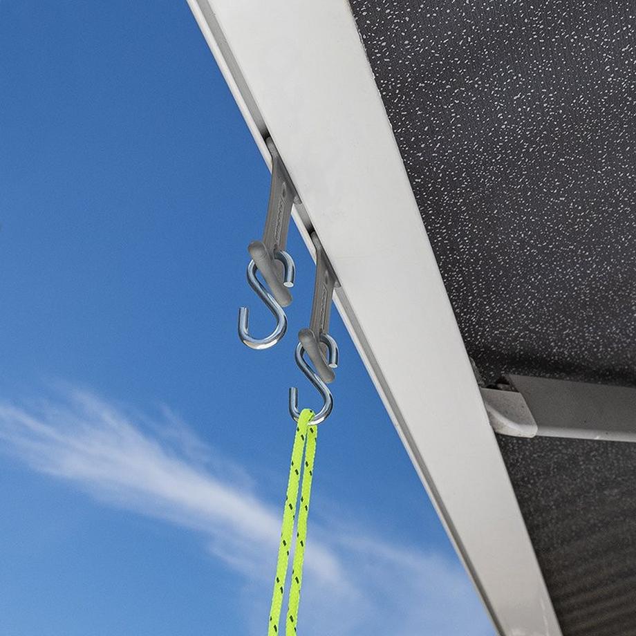 Pricenet  Kleiderbügel mit S-Haken für Zeltschiene 5/6 mm und 7/8 mm – Set mit 6 Stück 