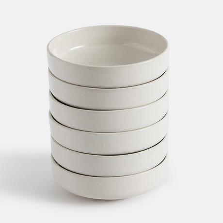 La Redoute Intérieurs Set aus 6 tiefen Tellern aus gesprenkeltem Steinzeug  