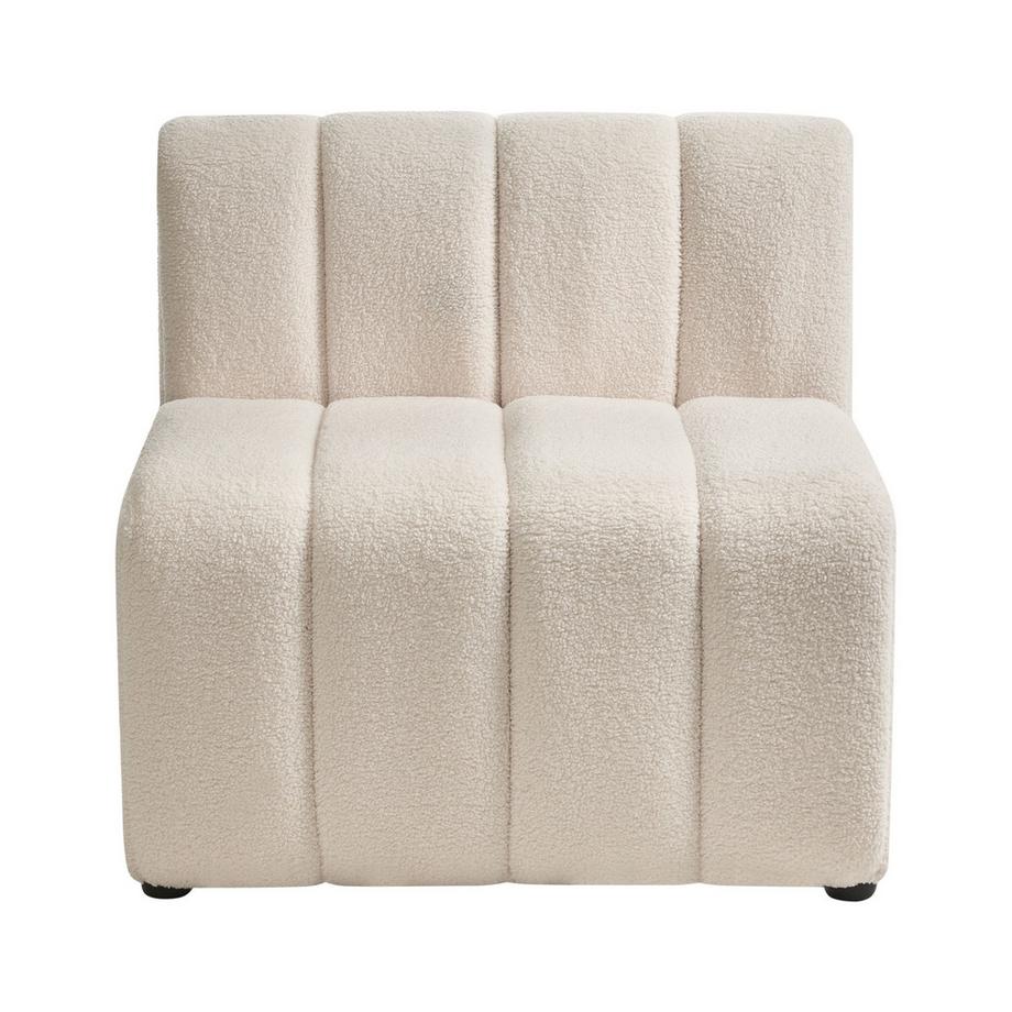 Beliani Fauteuil en Bouclé Moderne KAGE  