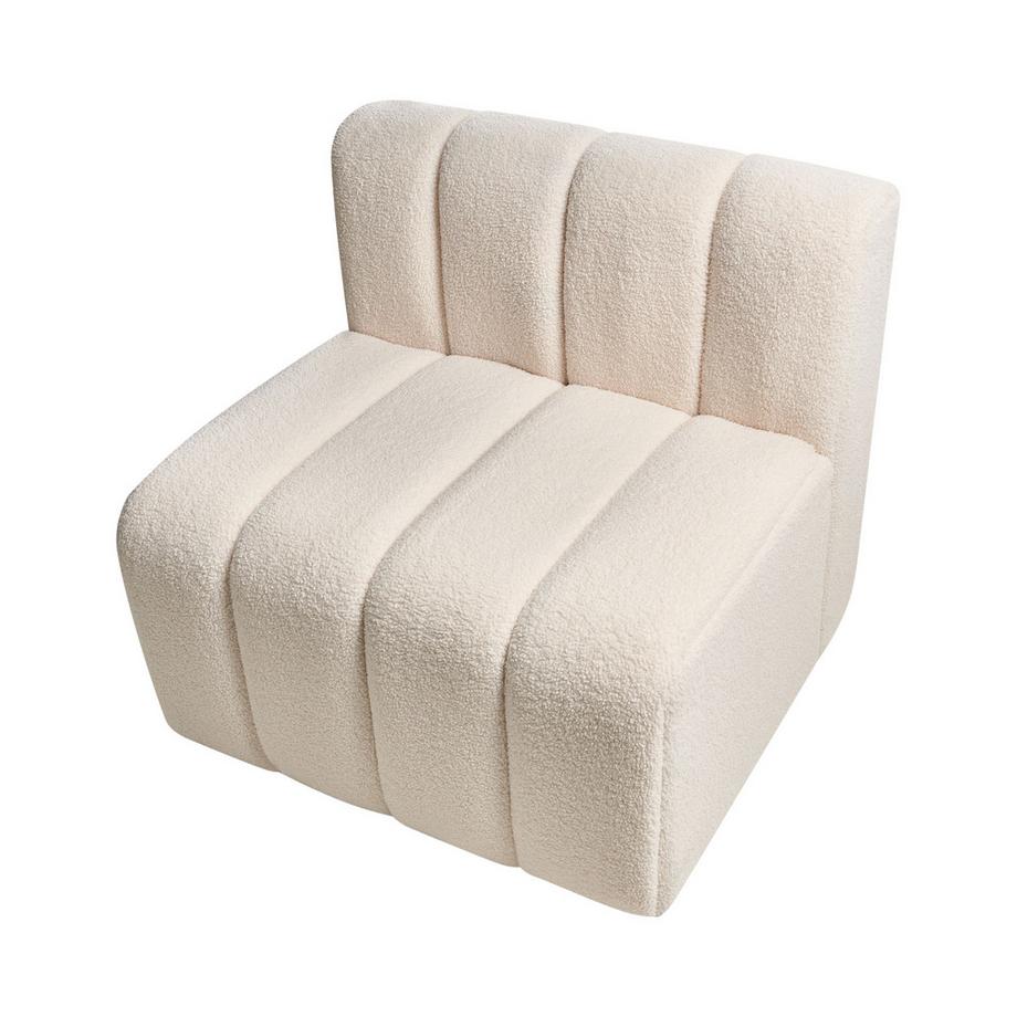 Beliani Fauteuil en Bouclé Moderne KAGE  