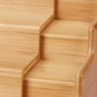 Northix Étagère à épices extensible en bambou à 4 niveaux  