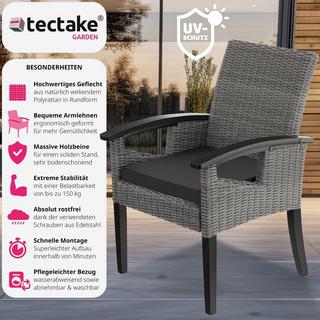 Tectake Rattan Stuhl Rosarno  