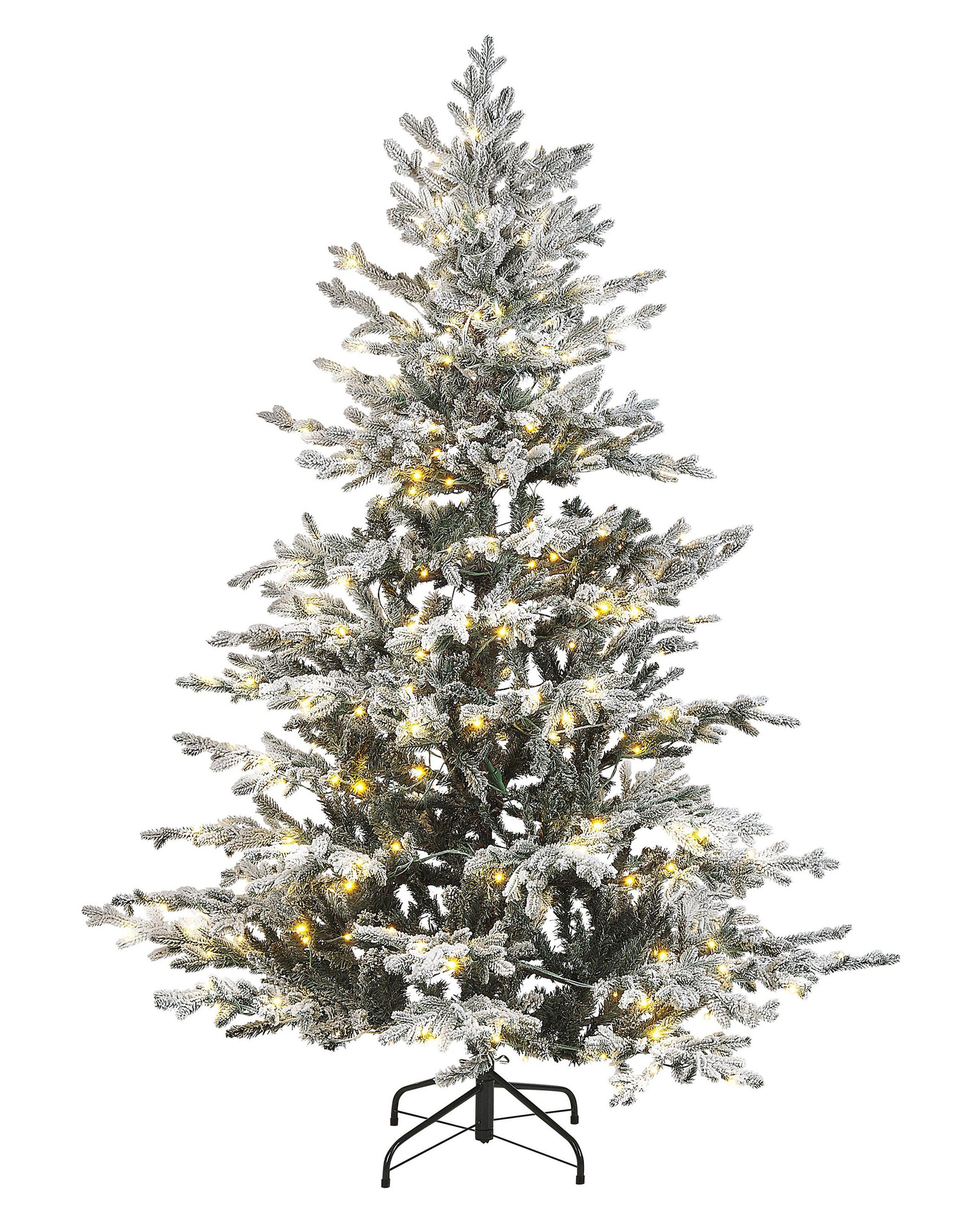Beliani Beleuchteter Weihnachtsbaum aus Kunststoff BRISCO  