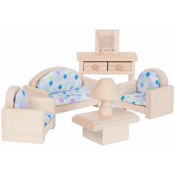 Plan Toys poppenhuis meubels klassieke woonkamer