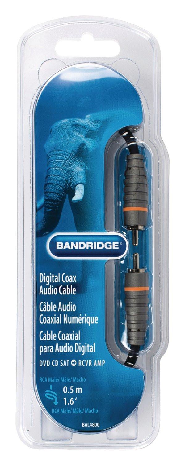 Nedis  Câble audio numérique RCA mâle - RCA mâle 0,50 m bleu 