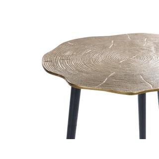 Beliani Table d'appoint en Aluminium Rétro MUNNAR  