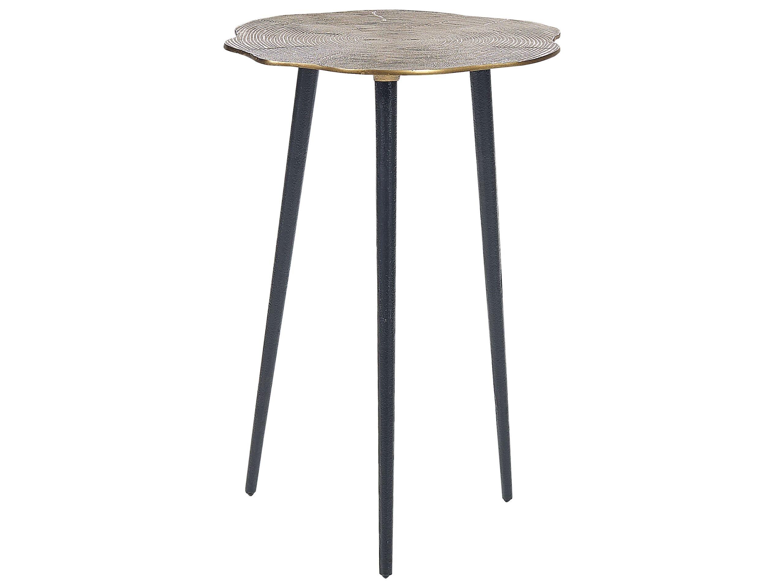 Beliani Table d'appoint en Aluminium Rétro MUNNAR  