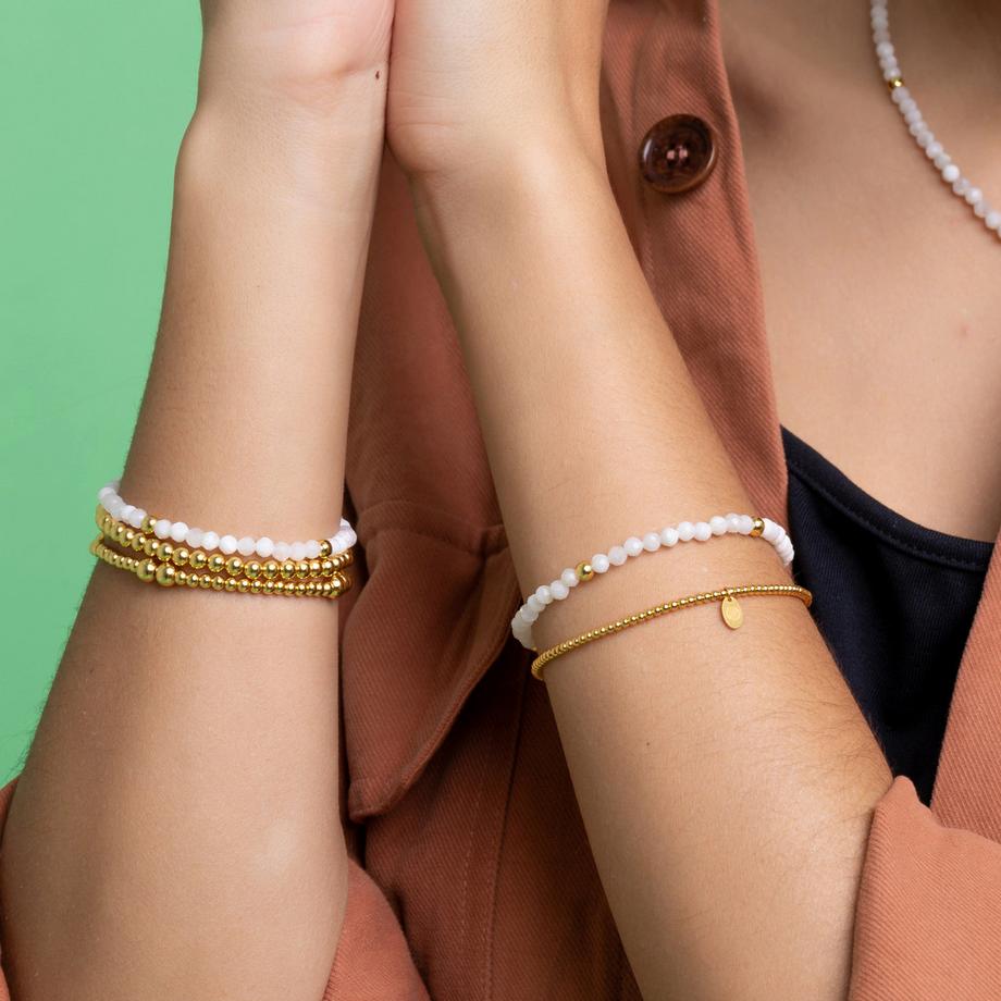 Balibay  Keya armbänder vereint als Bundle mit Mondsteinen 