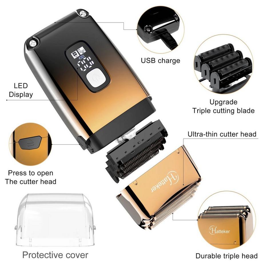 Blue Chilli Tondeuse Nouvelle tondeuse à cheveux Rasoir électrique Rasoir lavable 2 en 1  