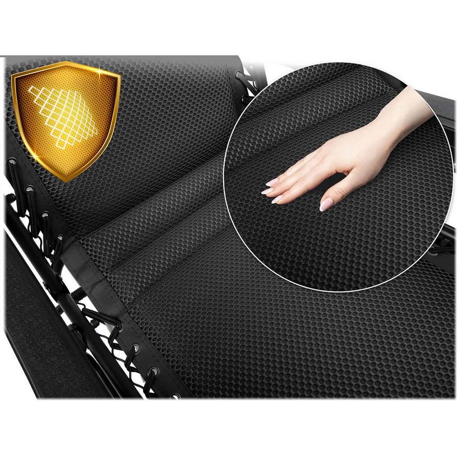 B2X Klappbare Gartenliege mit Kissen  