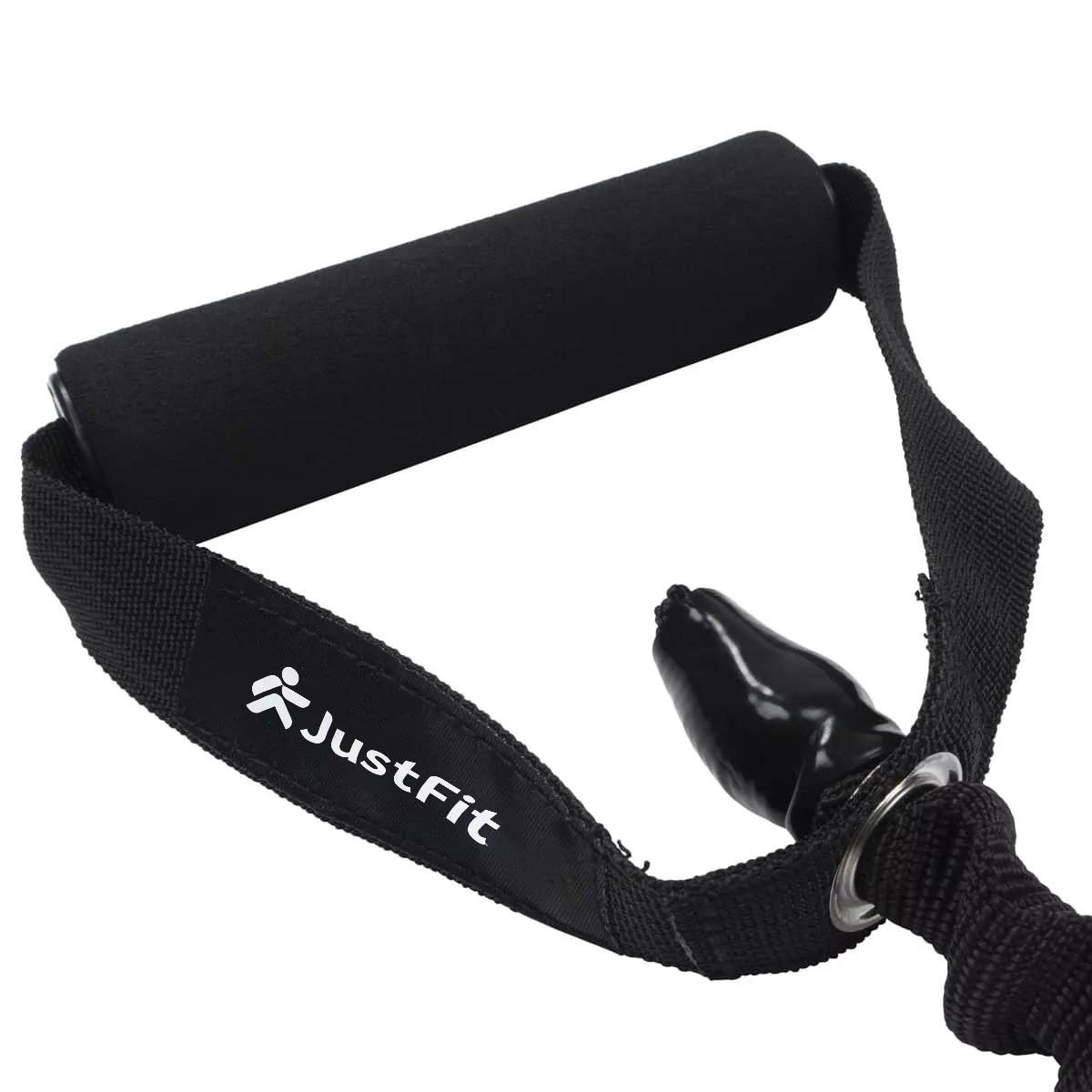 JustFit  Tube de résistance élastique niveau moyen 155cm avec revêtement nylon JustFit 