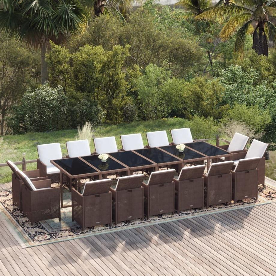 VidaXL set da pranzo da giardino  