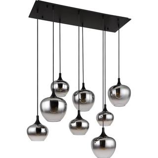 mutoni Lampe à suspension Maxy métal noir mat 8xE27  