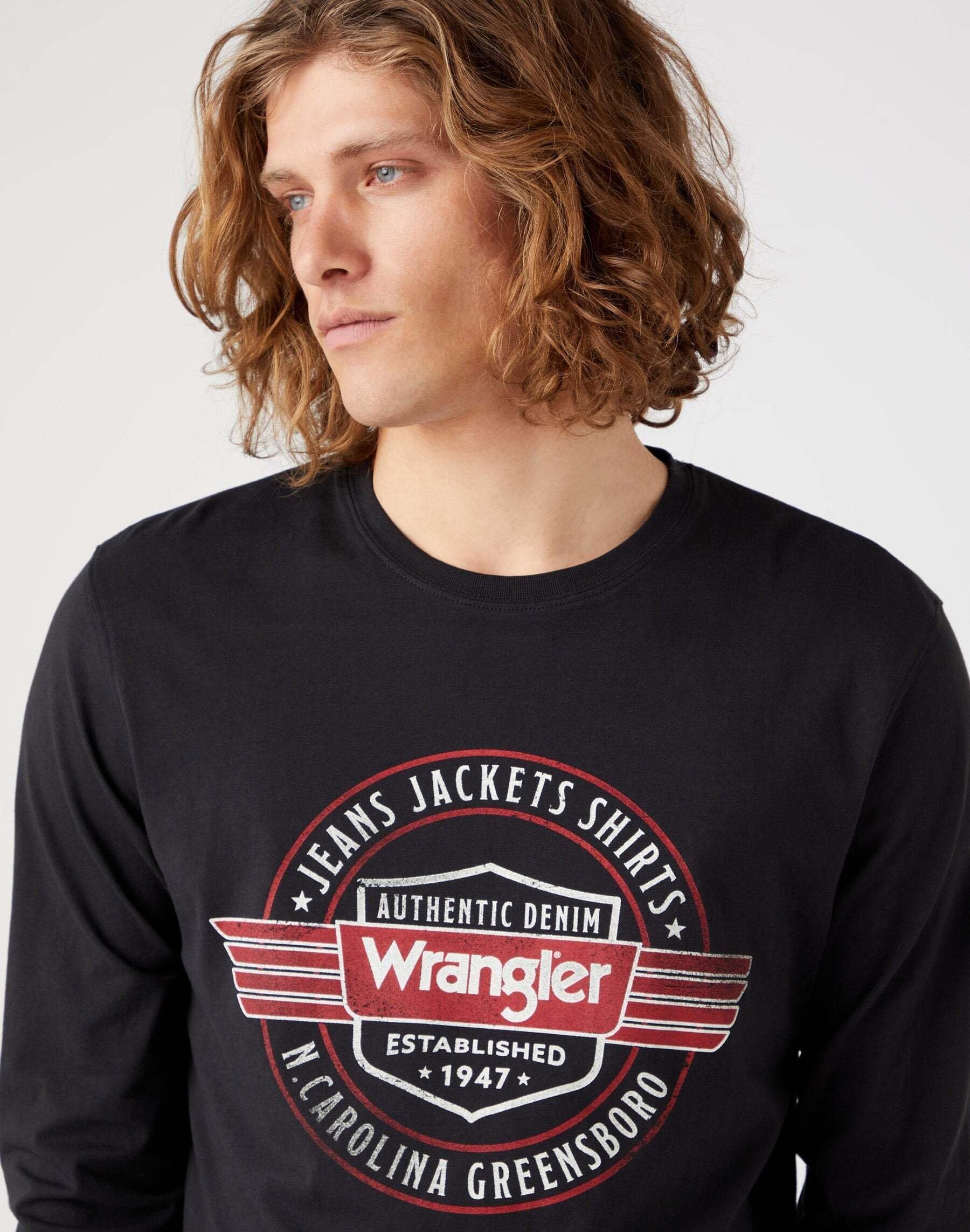 Wrangler Americana Langarmshirt Regular Fit  