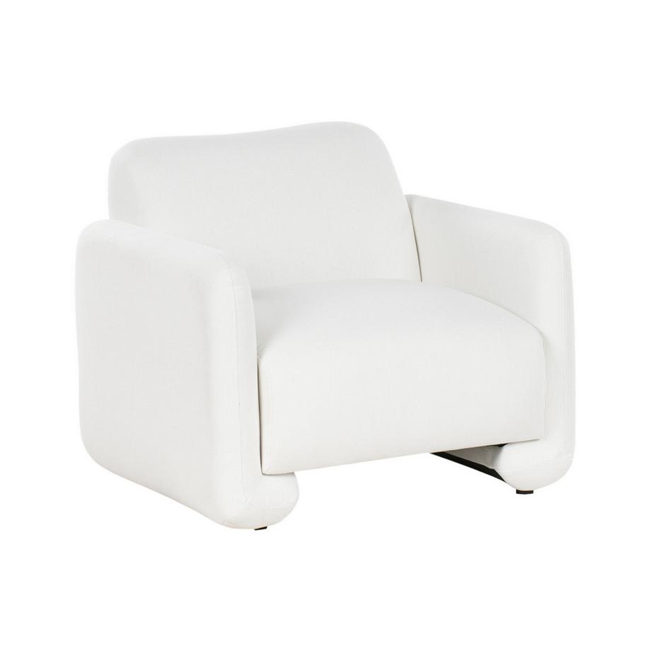 Beliani Fauteuil en Tissu Rétro SALAND  