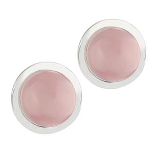 Steinkult  Ohrstecker Rosenquarz "Pure" 