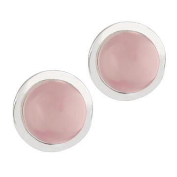 Ohrstecker Rosenquarz "Pure"