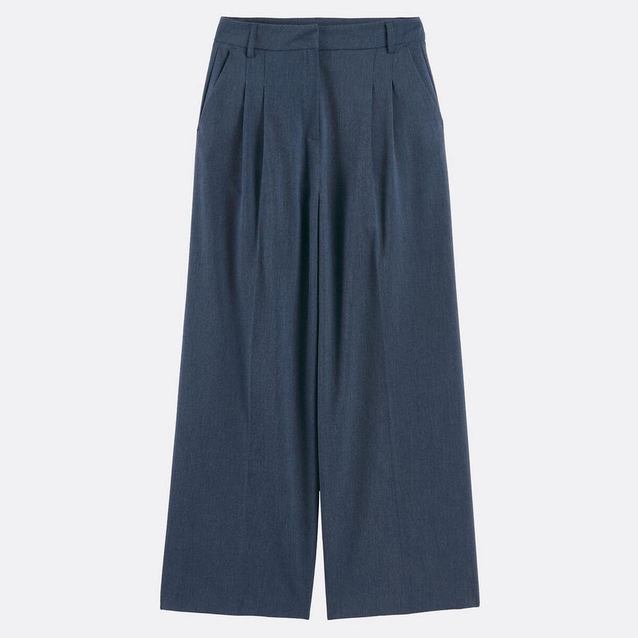 La Redoute Collections Pantaloni a pieghe Loose-Fit  