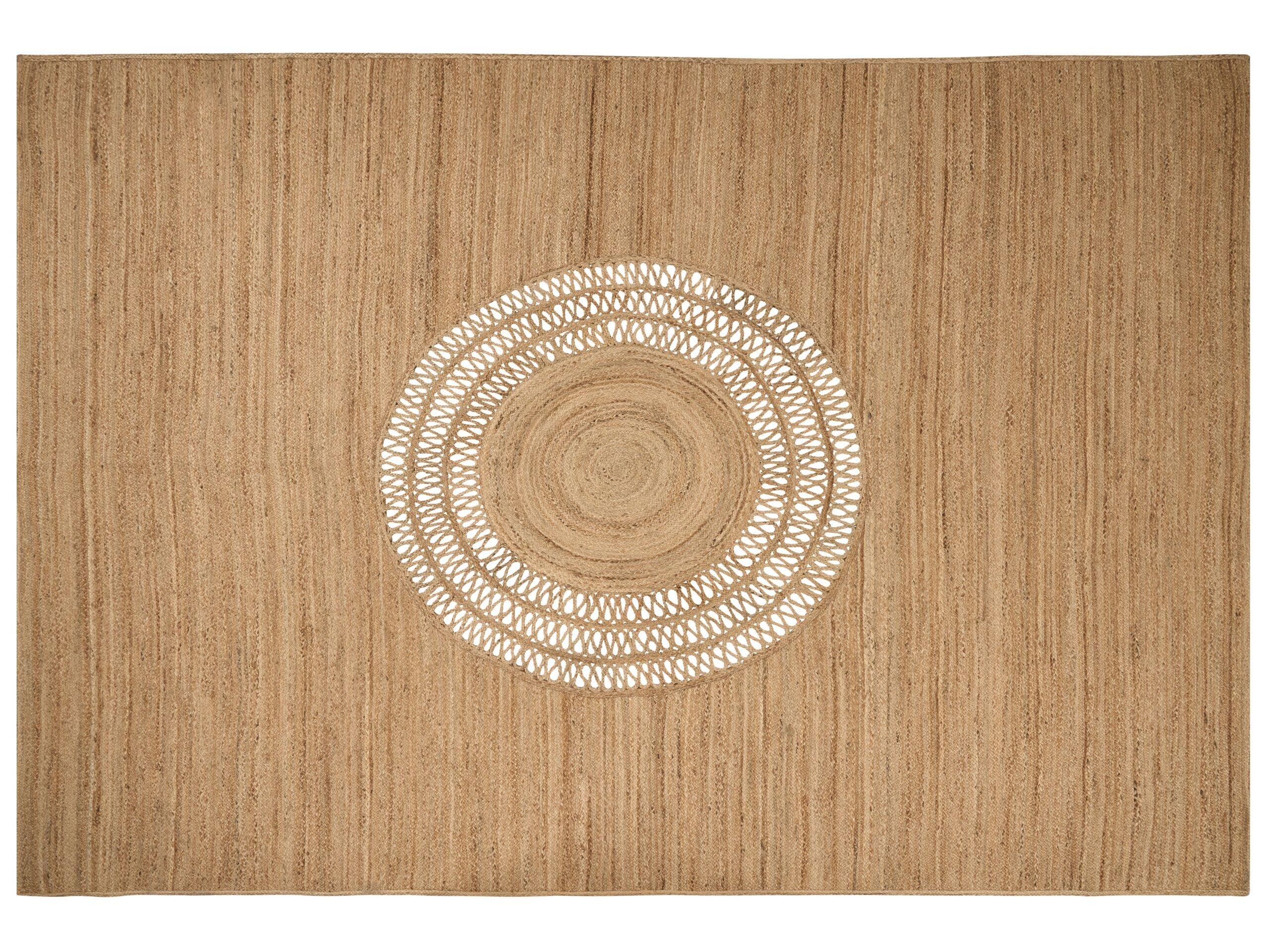 Beliani Tapis en Jute Boho BOGAZOREN  