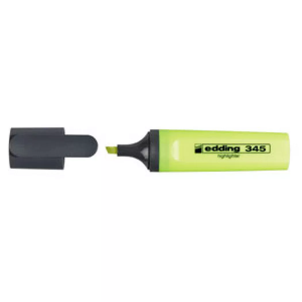Edding -  Textmarker 345-5 gelb, Gelb Bunt