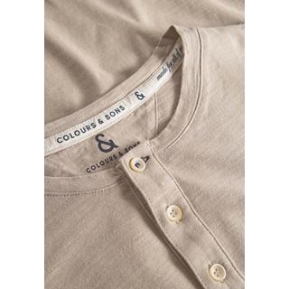 Colours & Sons  Langarmshirts Henley - Slub 