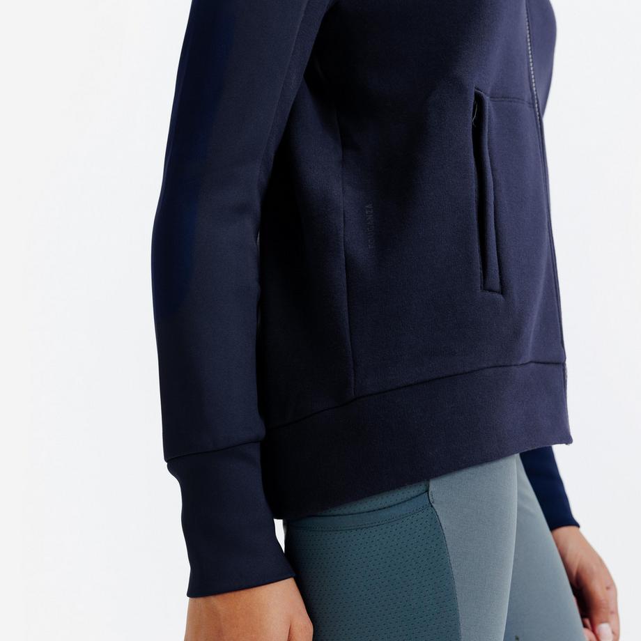 FOUGANZA  Sweat-shirt d'équitation zippé 