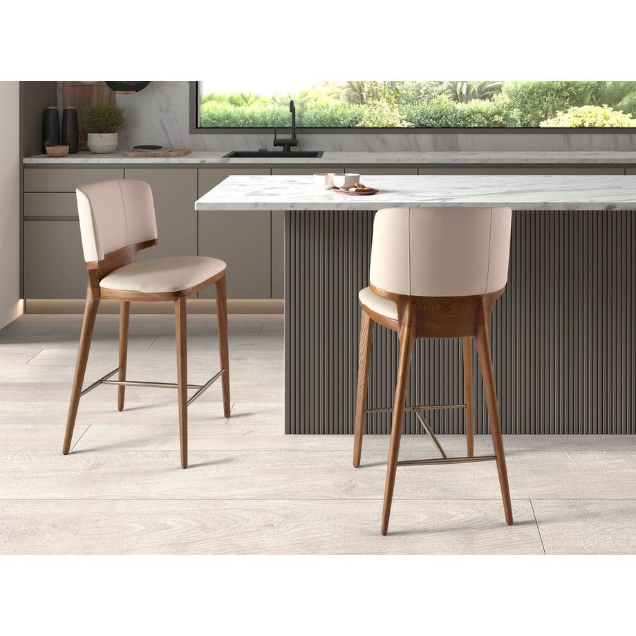 ANGEL CERDA Tabouret similicuir  