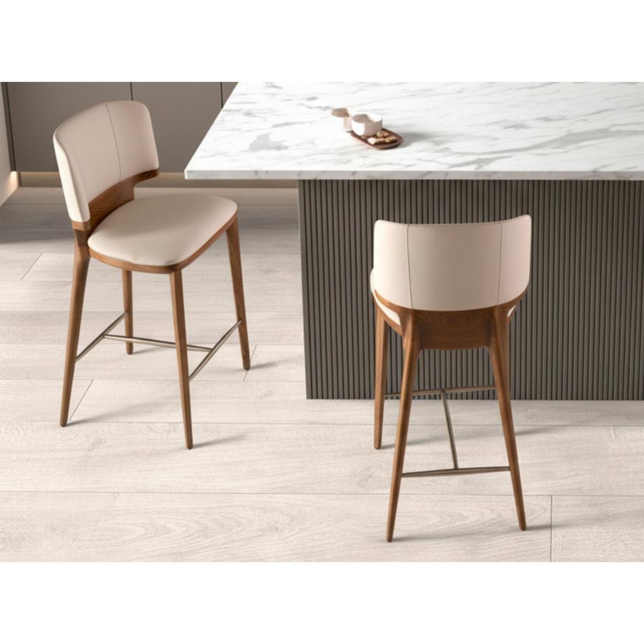 ANGEL CERDA Tabouret similicuir  