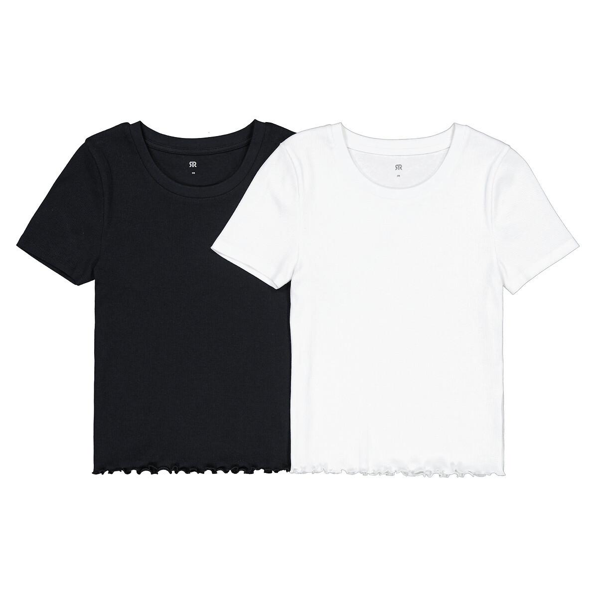 La Redoute Collections  Lot de 2 T-shirts en côtes 