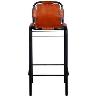 VidaXL Tabouret de bar cuir  